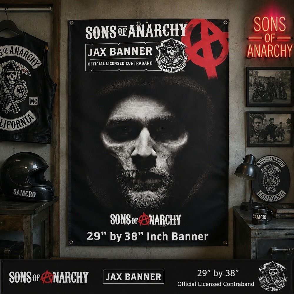 Sons of Anarchy Jax Teller Banner 29x38 Official Licensed SAMCRO Wall Poster New